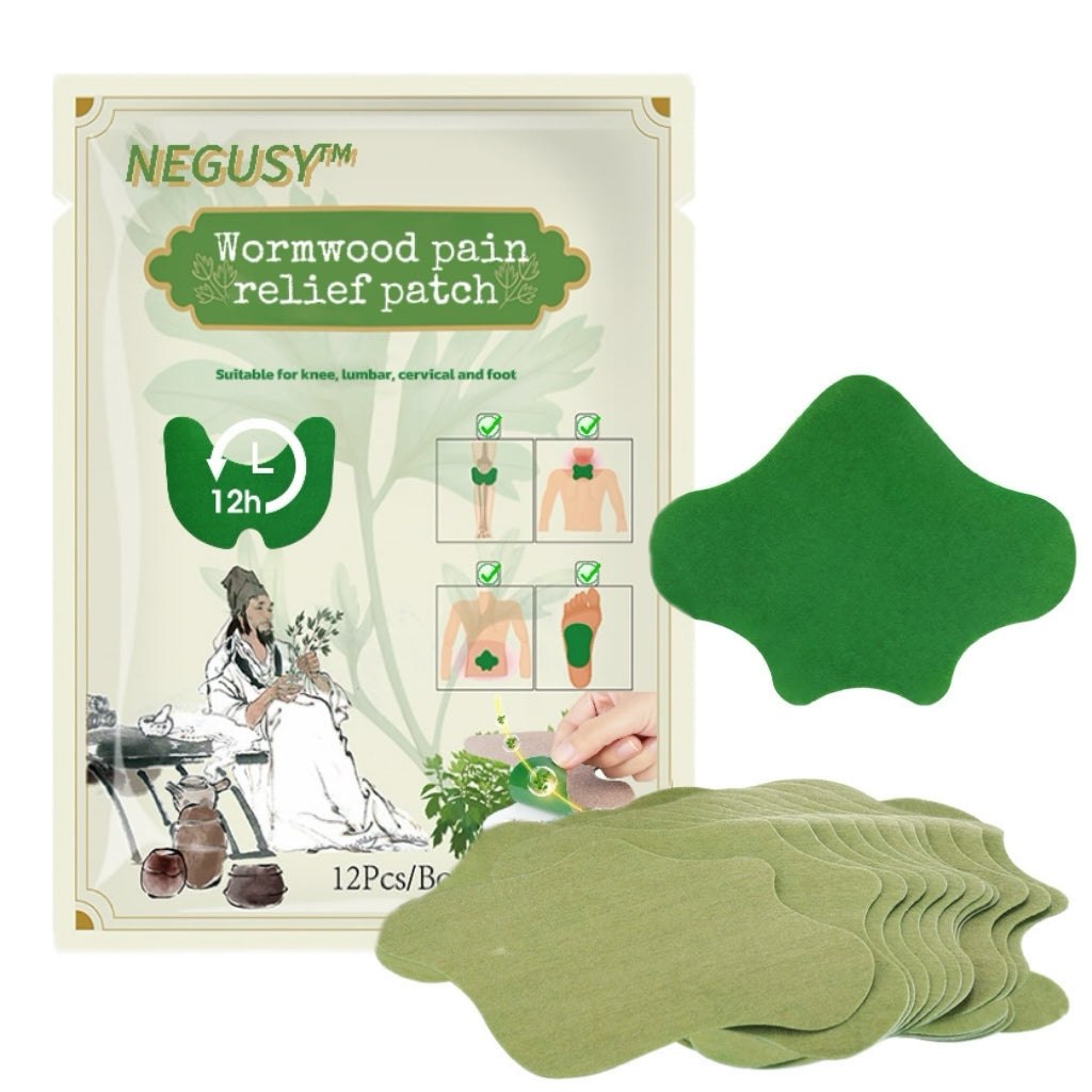 NEGUSY™ Wormwood pain relief strips for knee, lumbar, cervical, and foot