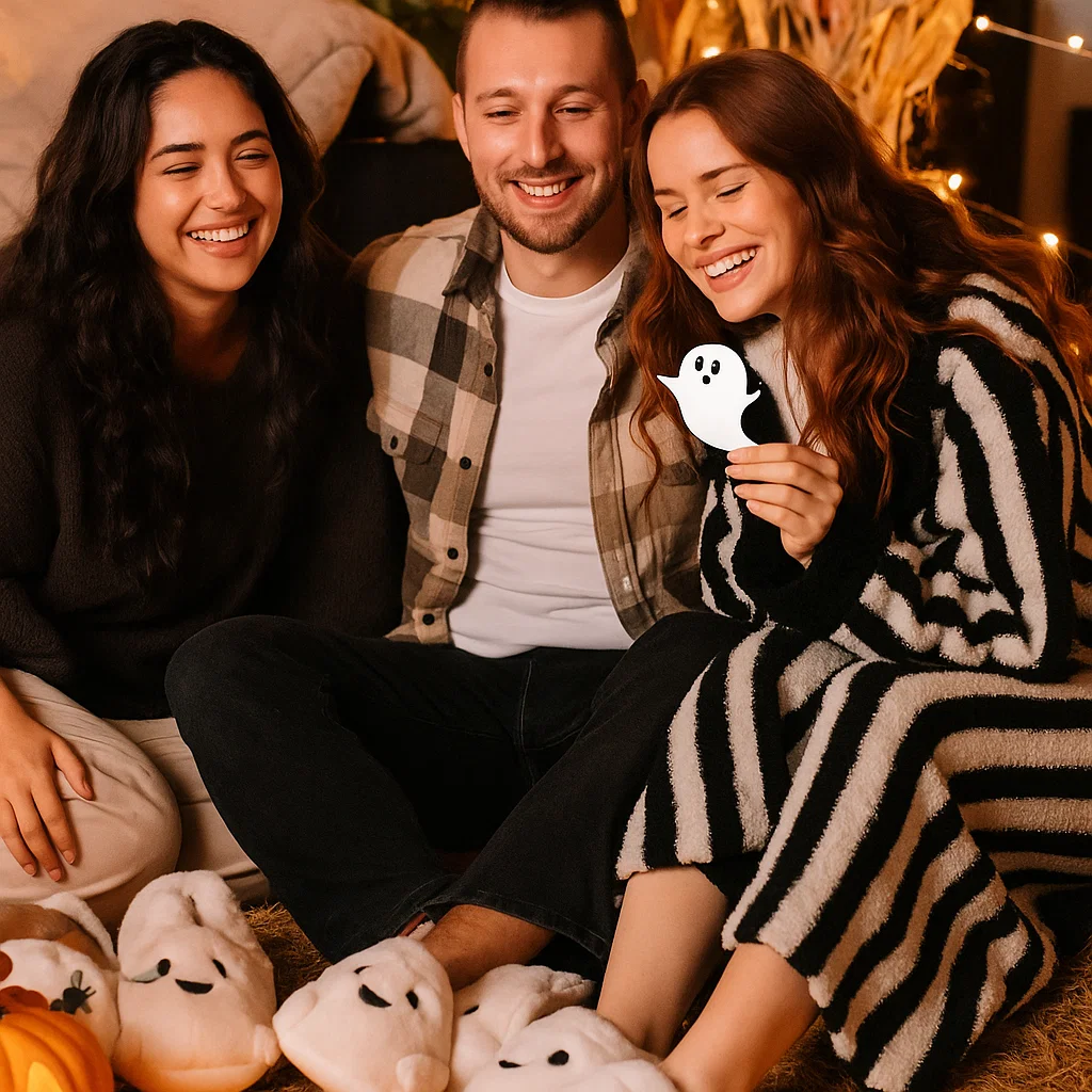 Limited Edition Halloween Slippers – Pumpkin & Ghost Designs!