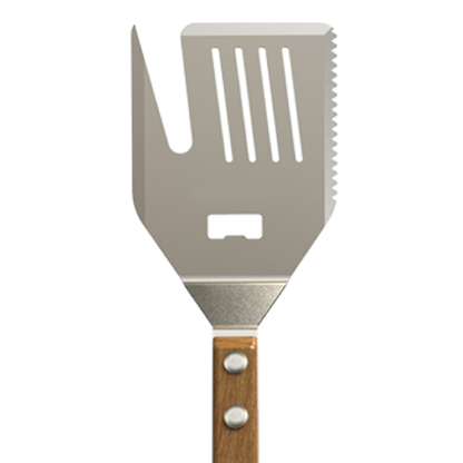 5-in-1 BBQ spatula with knife and fork, multi-functional BBQ tool bottle opener