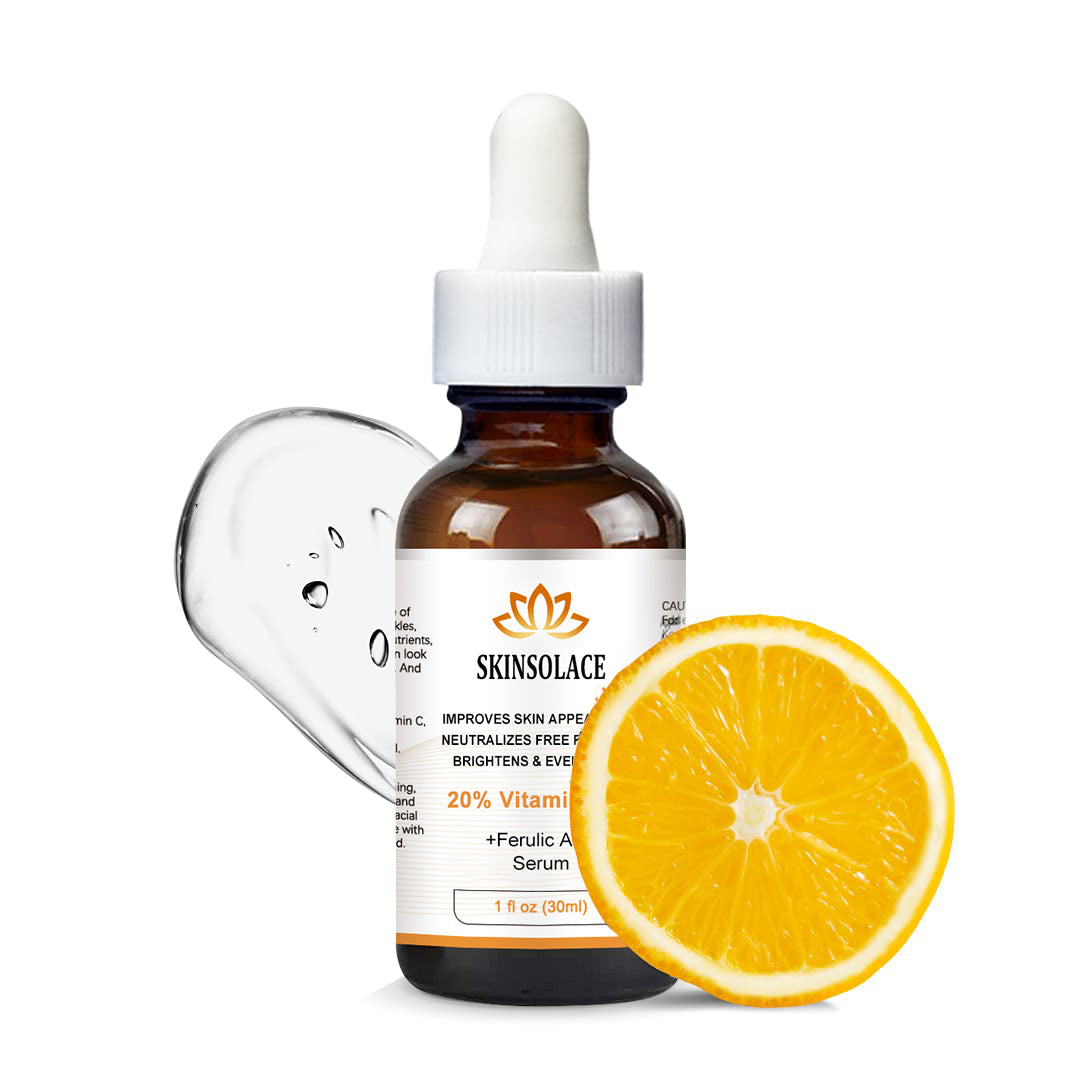 ⏰[Official Brand Store 24-Hours Promotion Buy 1 Get 2 Free] SKINSOLACE™ 20% VITAMIN C+ E + FERULIC ACID SERUM