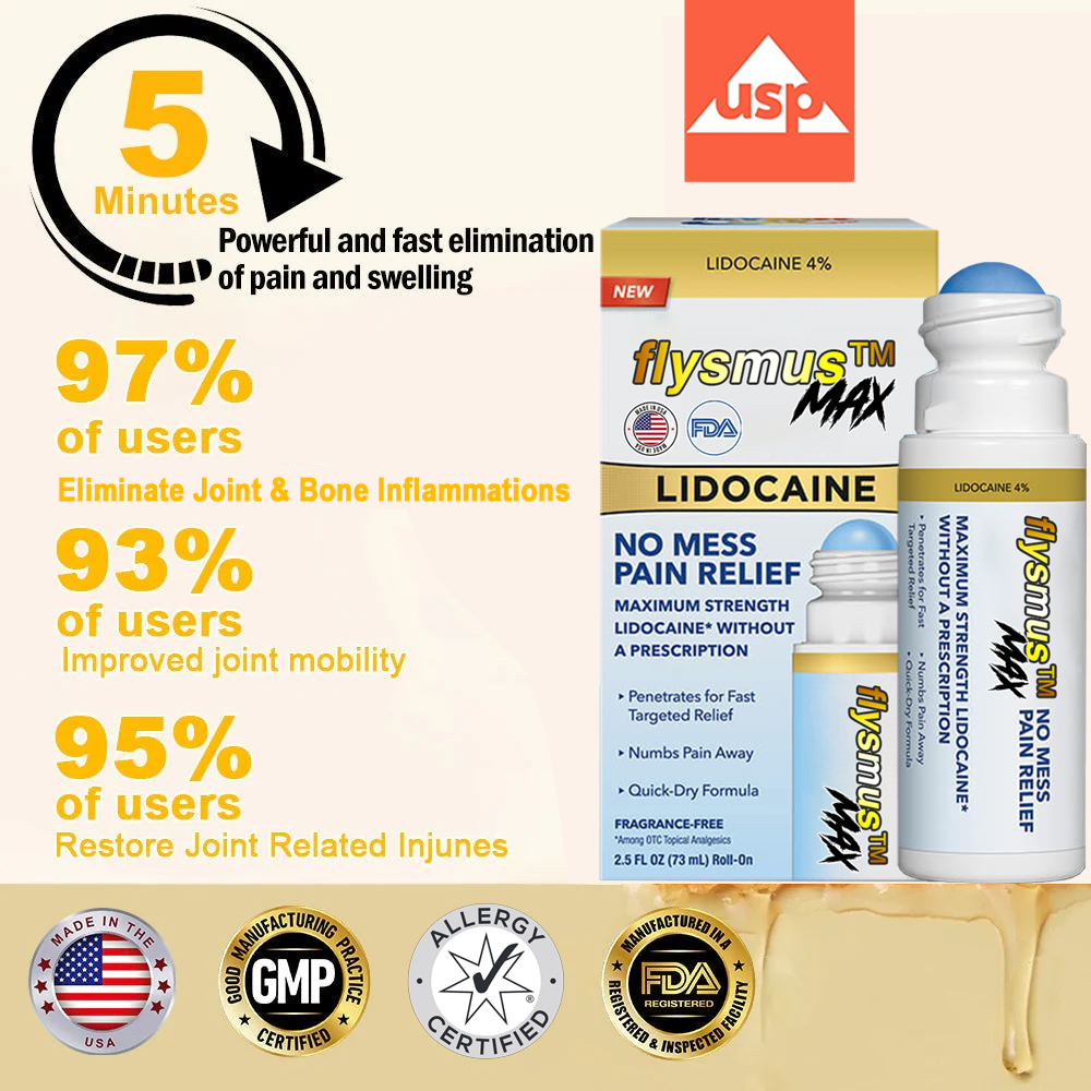 🎁✅Official Store BUY 2 GET 1 FREE: flysmus™ Lidocaine Scar-Free Pain Relief Healing Liquid👨‍⚕️USA Osteopathic Medical Association （AAOS）Approved(Reducing joint swelling, pain, stiffness, redness, warmth, soreness and joint fatigue )