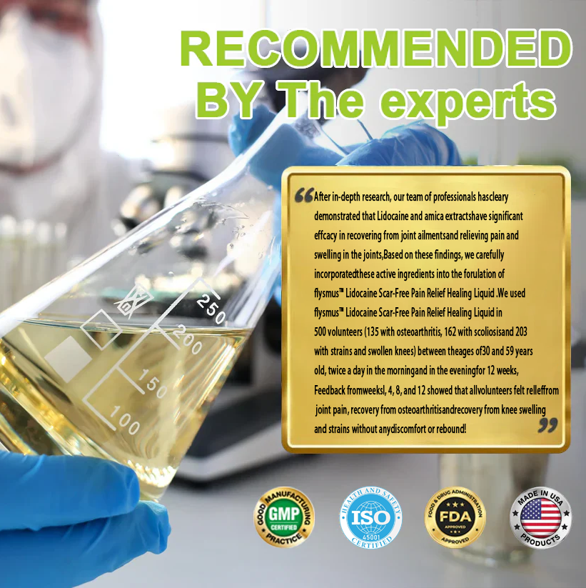 🎁✅Official Store BUY 2 GET 1 FREE: flysmus™ Lidocaine Scar-Free Pain Relief Healing Liquid👨‍⚕️USA Osteopathic Medical Association （AAOS）Approved(Reducing joint swelling, pain, stiffness, redness, warmth, soreness and joint fatigue )