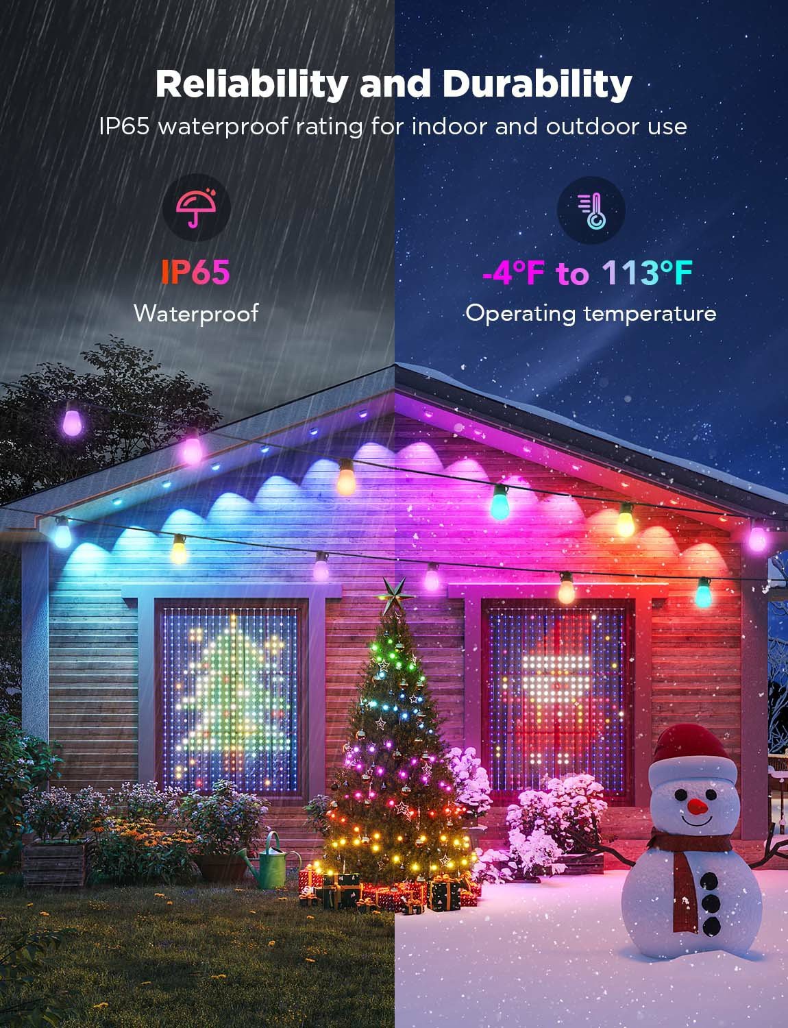 🔥LAST DAY 70% OFF -- Wi-Fi Bluetooth Smart Permanent Led for outdoor
