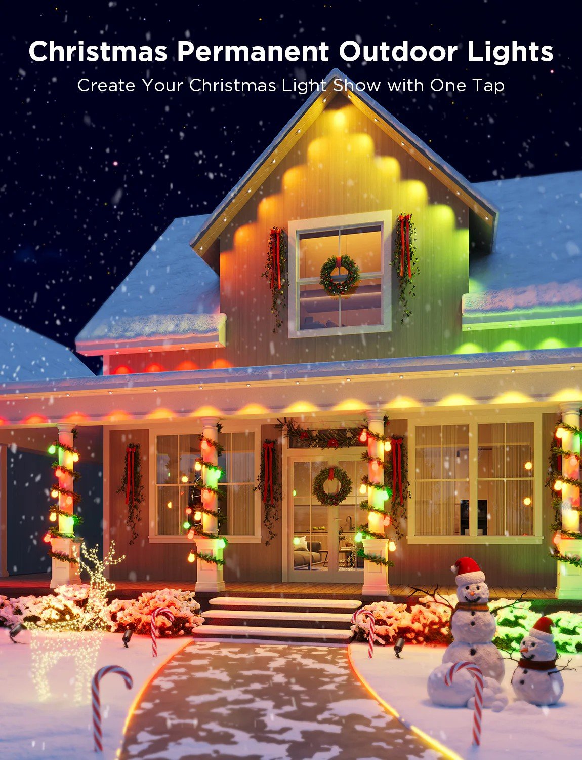 🔥LAST DAY 70% OFF -- Wi-Fi Bluetooth Smart Permanent Led for outdoor